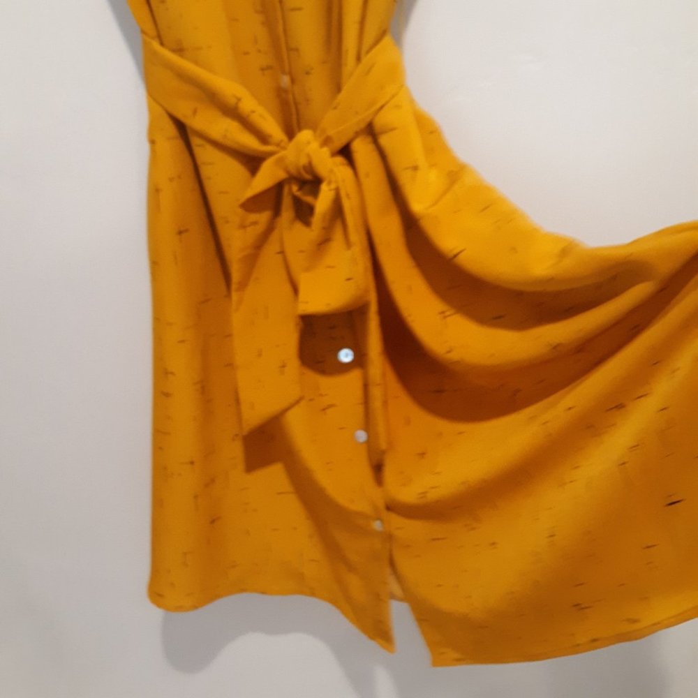 Apartment 9 Gold w Brown Highlights Dress Size XXL